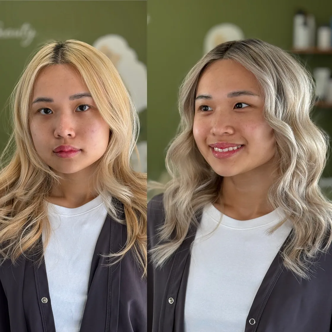 Zelenska Beauty work 4, before and after